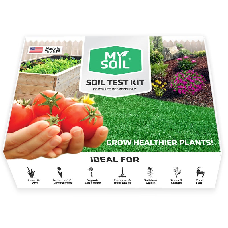 MySoil - طقم اختبار التربة | زراعة أفضل العشب والحديقة | تحليل كامل ودقيق للمغذيات ودرجة الحموضة مع توصيات مصممة خصيصًا لاحتياجات التربة والنباتات الخاصة بك - Image 1